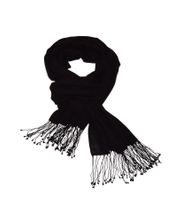 百搭黑色羊毛圍