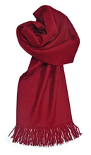酒紅色Cashmere圍巾